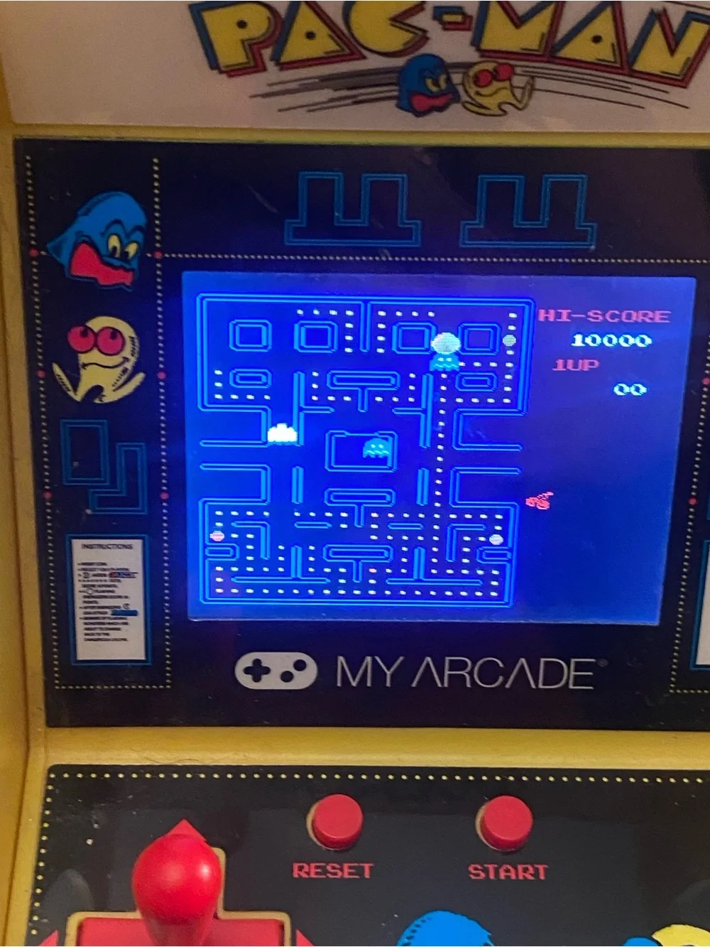My Arcade Pac-Man Micro Player Mini Arcade Cabinet Handheld Electronic Game EUC